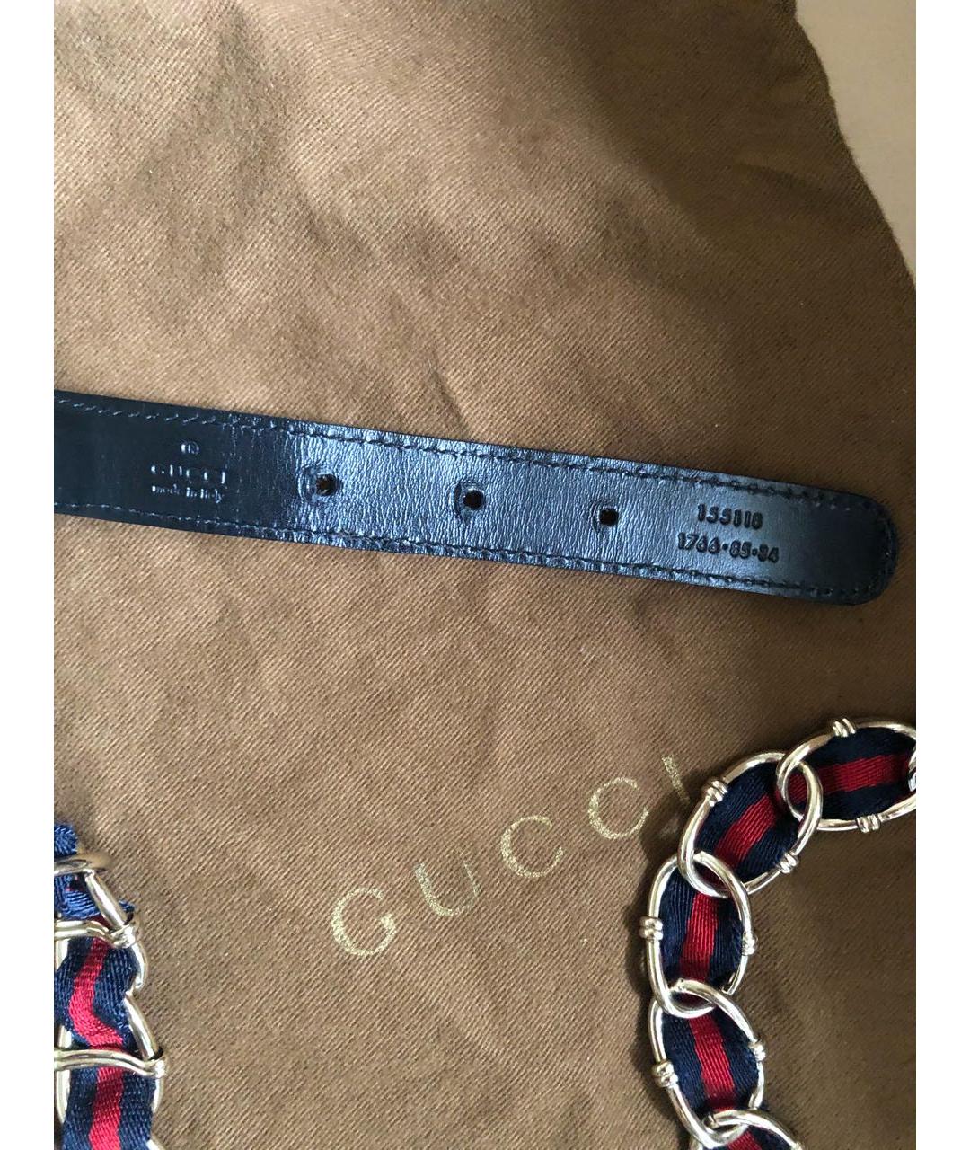 GUCCI Белый кожаный ремень, фото 3