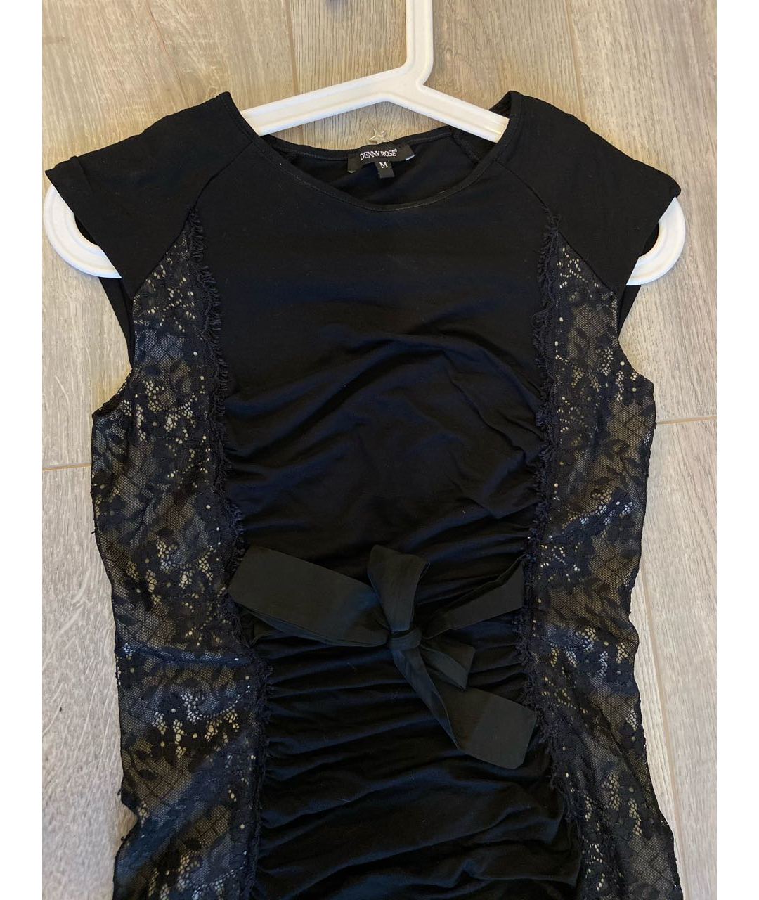 DENNY ROSE Черное вискозное коктейльное платье, фото 4