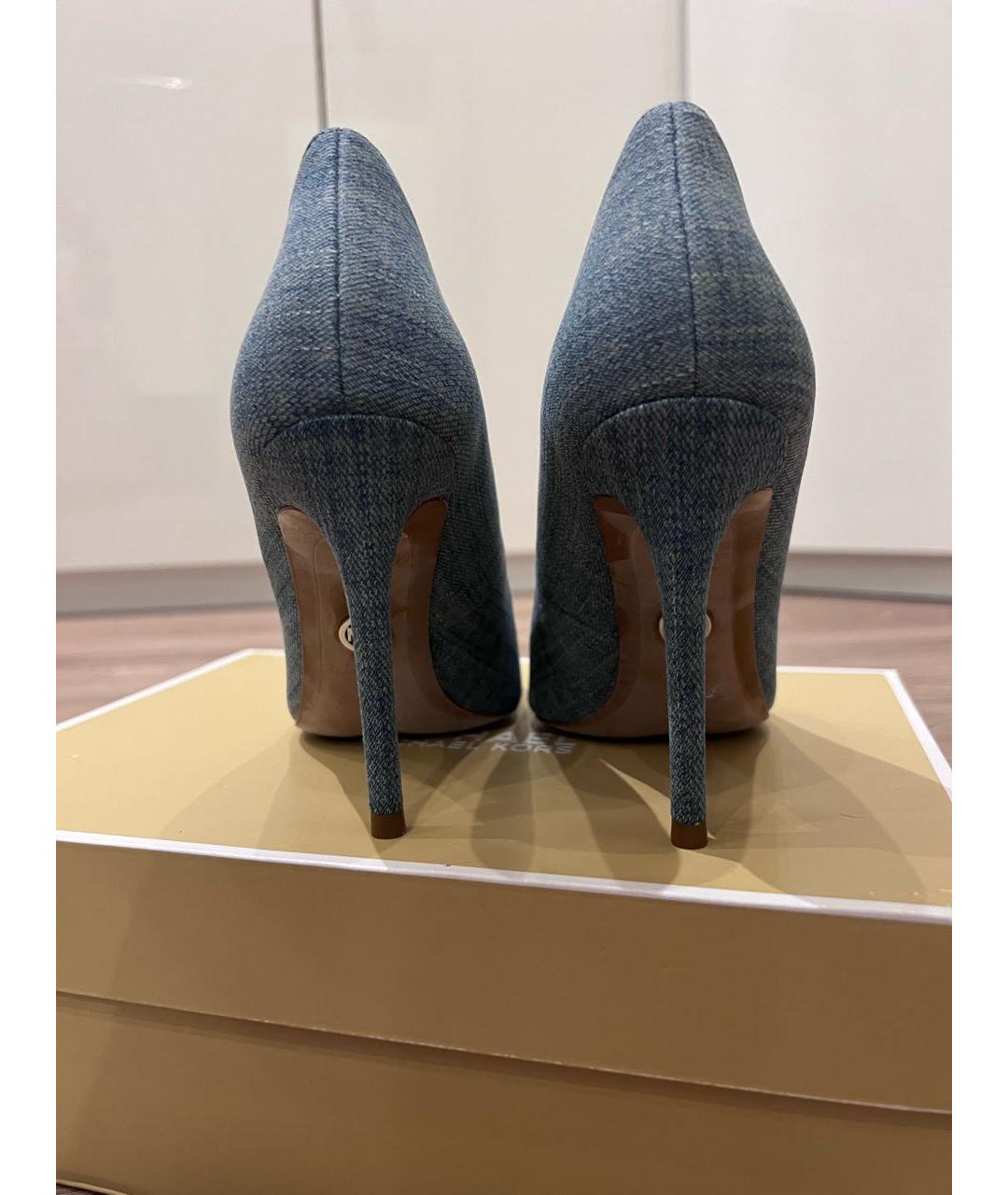 MICHAEL KORS Синие текстильные туфли, фото 4