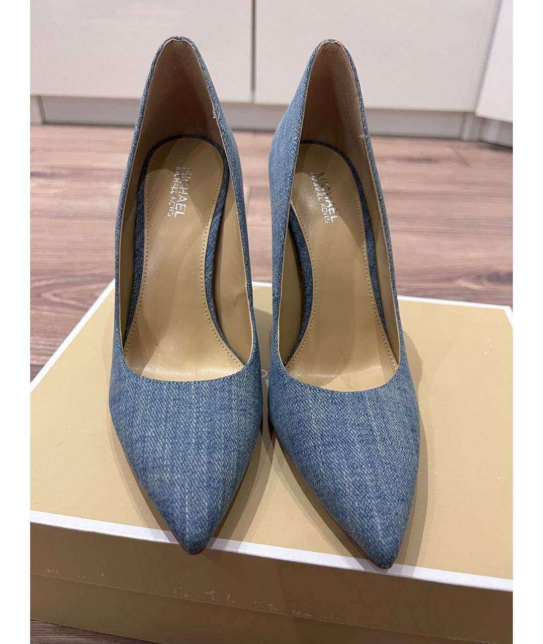 MICHAEL KORS Синие текстильные туфли, фото 2