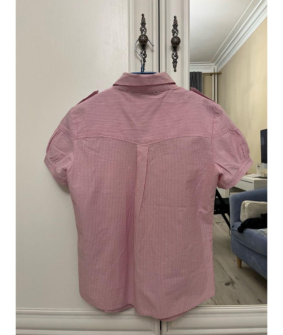 LOVE MOSCHINO Розовая хлопковая рубашка, фото 2
