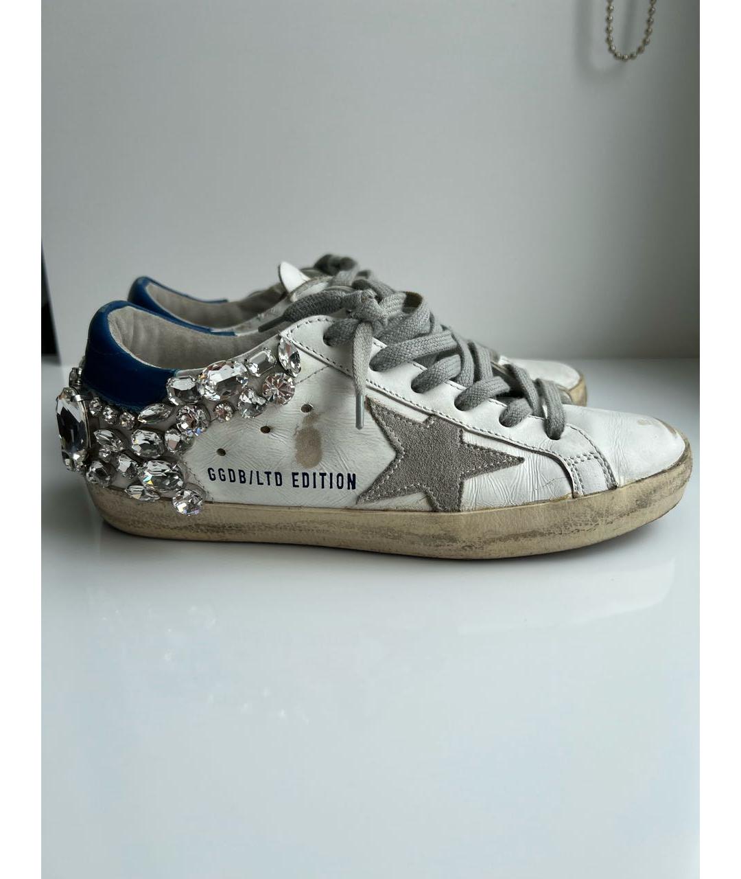 GOLDEN GOOSE DELUXE BRAND Белые кожаные кеды, фото 5