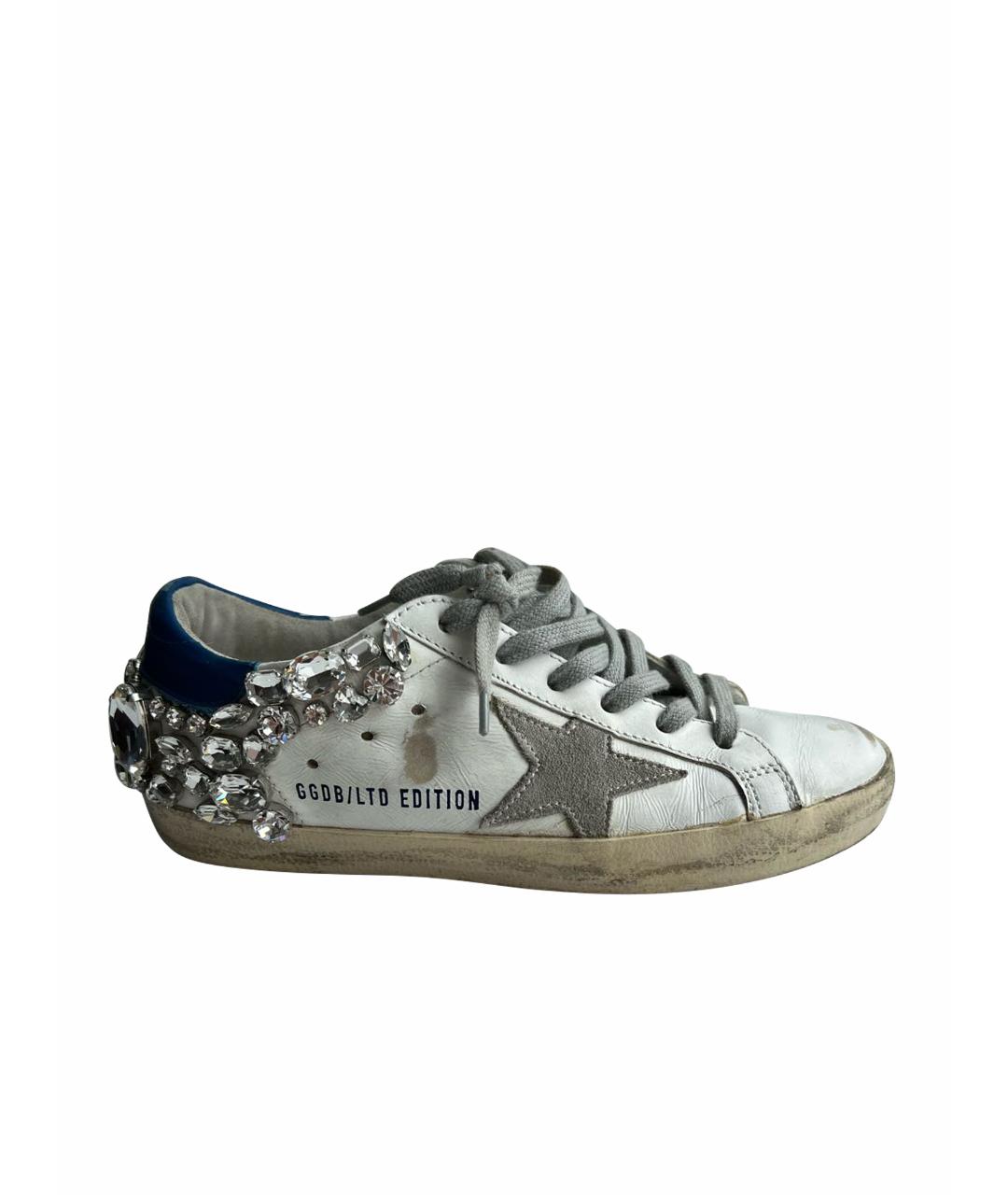 GOLDEN GOOSE DELUXE BRAND Белые кожаные кеды, фото 1