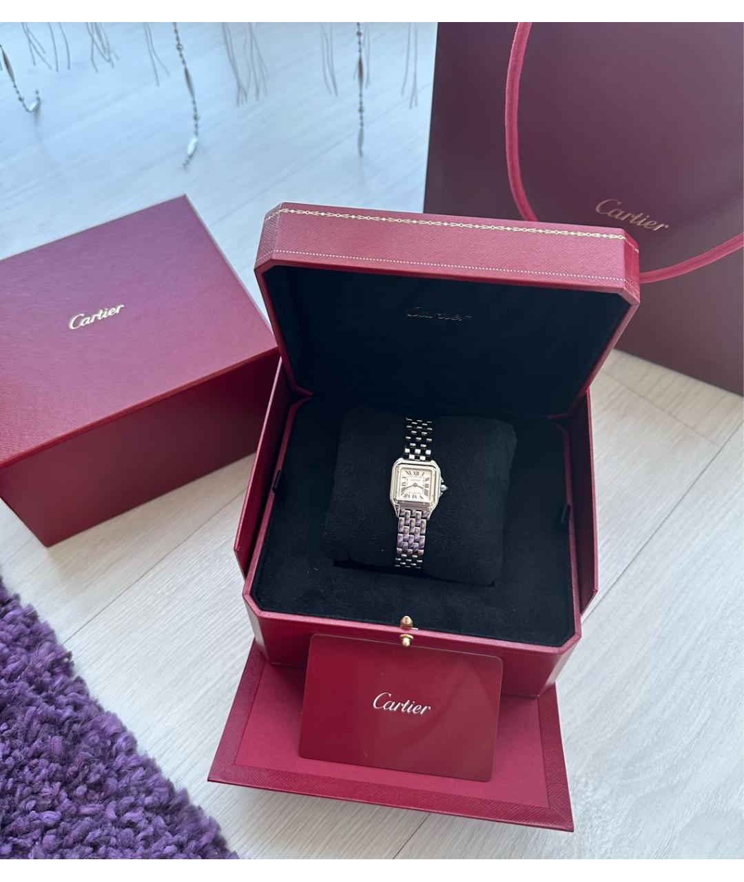 CARTIER Серебряные часы, фото 2