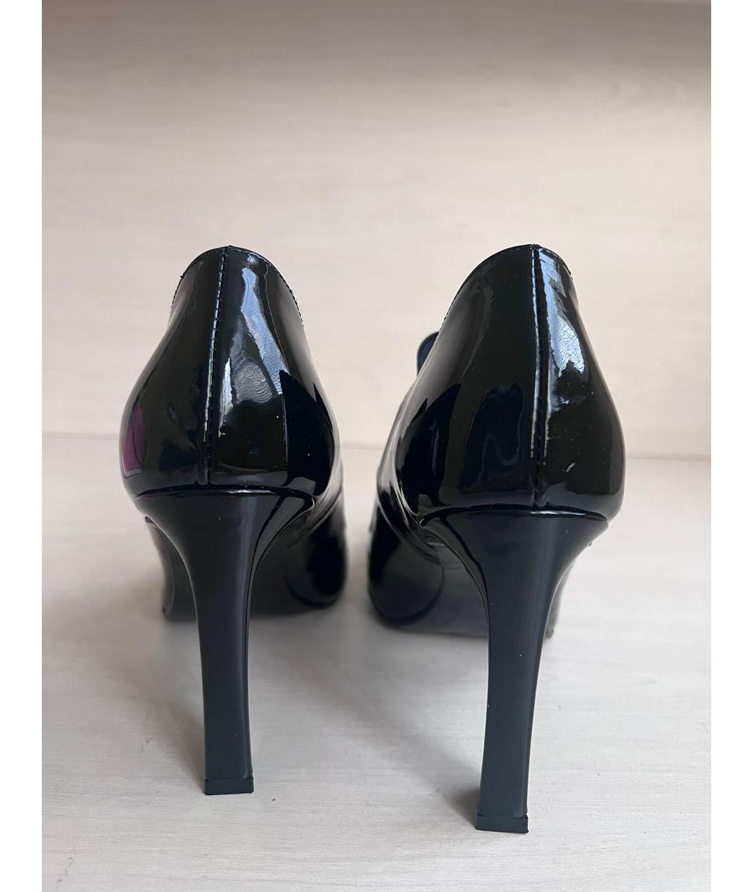 KARL LAGERFELD Черные туфли из лакированной кожи, фото 4