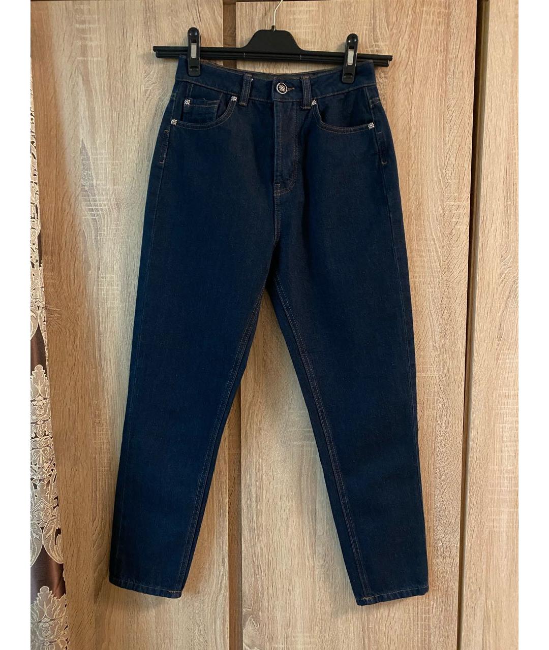 JOHN RICHMOND Темно-синие хлопковые джинсы слим, фото 2