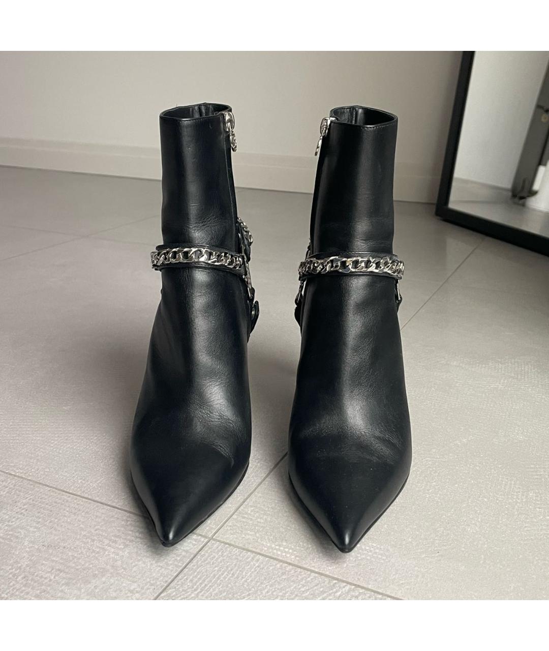 BALMAIN Черные кожаные ботильоны, фото 2