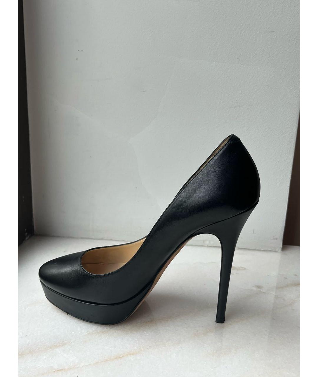 JIMMY CHOO Черные кожаные туфли, фото 8