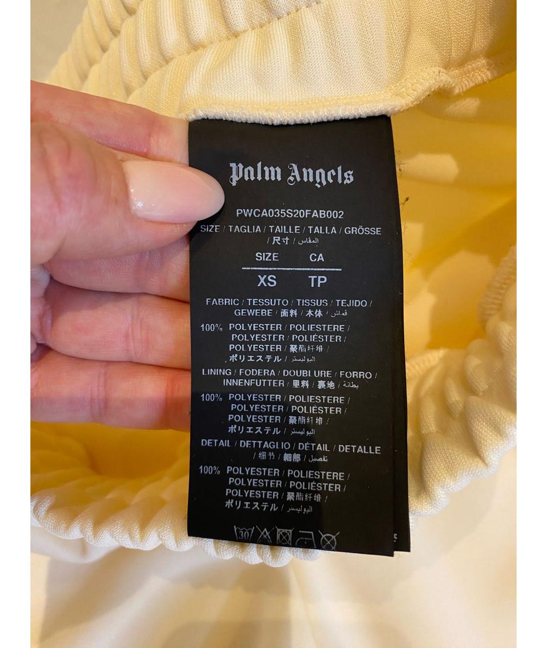 PALM ANGELS Бежевые полиэстеровые спортивные брюки и шорты, фото 4