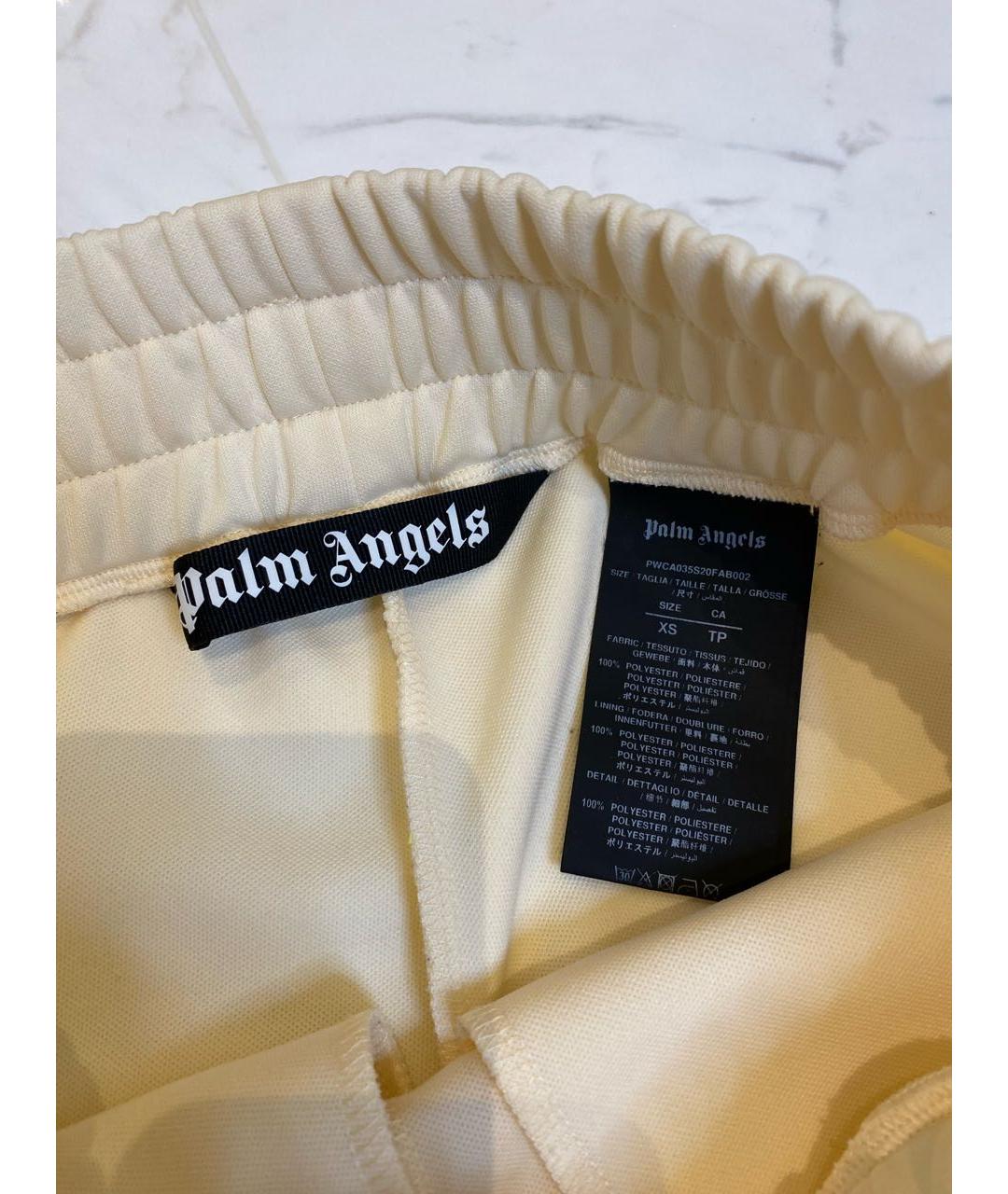 PALM ANGELS Бежевые полиэстеровые спортивные брюки и шорты, фото 3