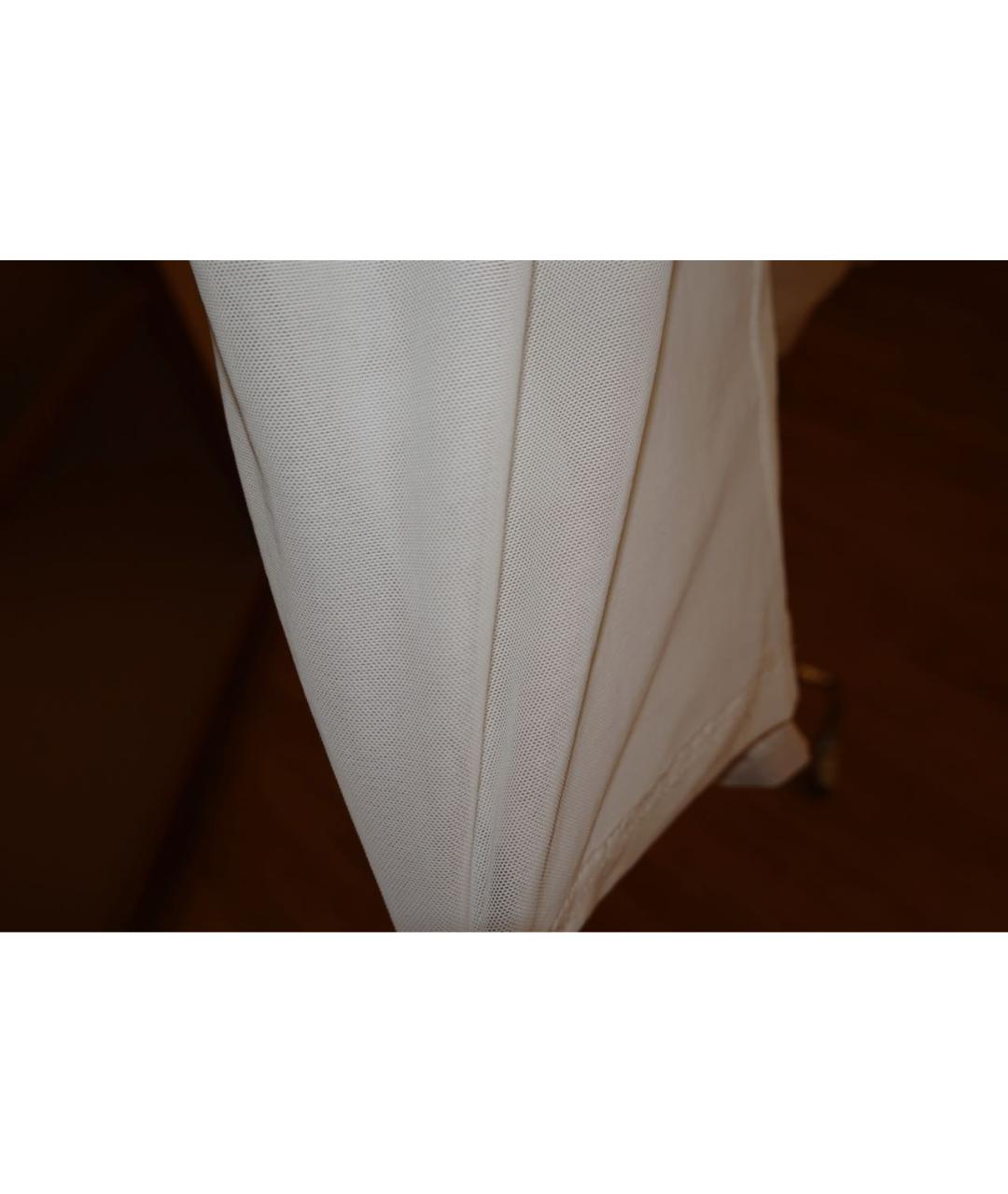 GIANFRANCO FERRE Белые полиамидовые брюки широкие, фото 6