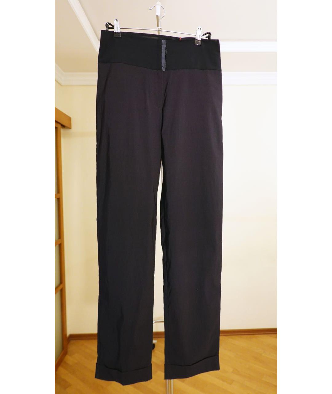 LIVIANA CONTI Черные вискозные прямые брюки, фото 6