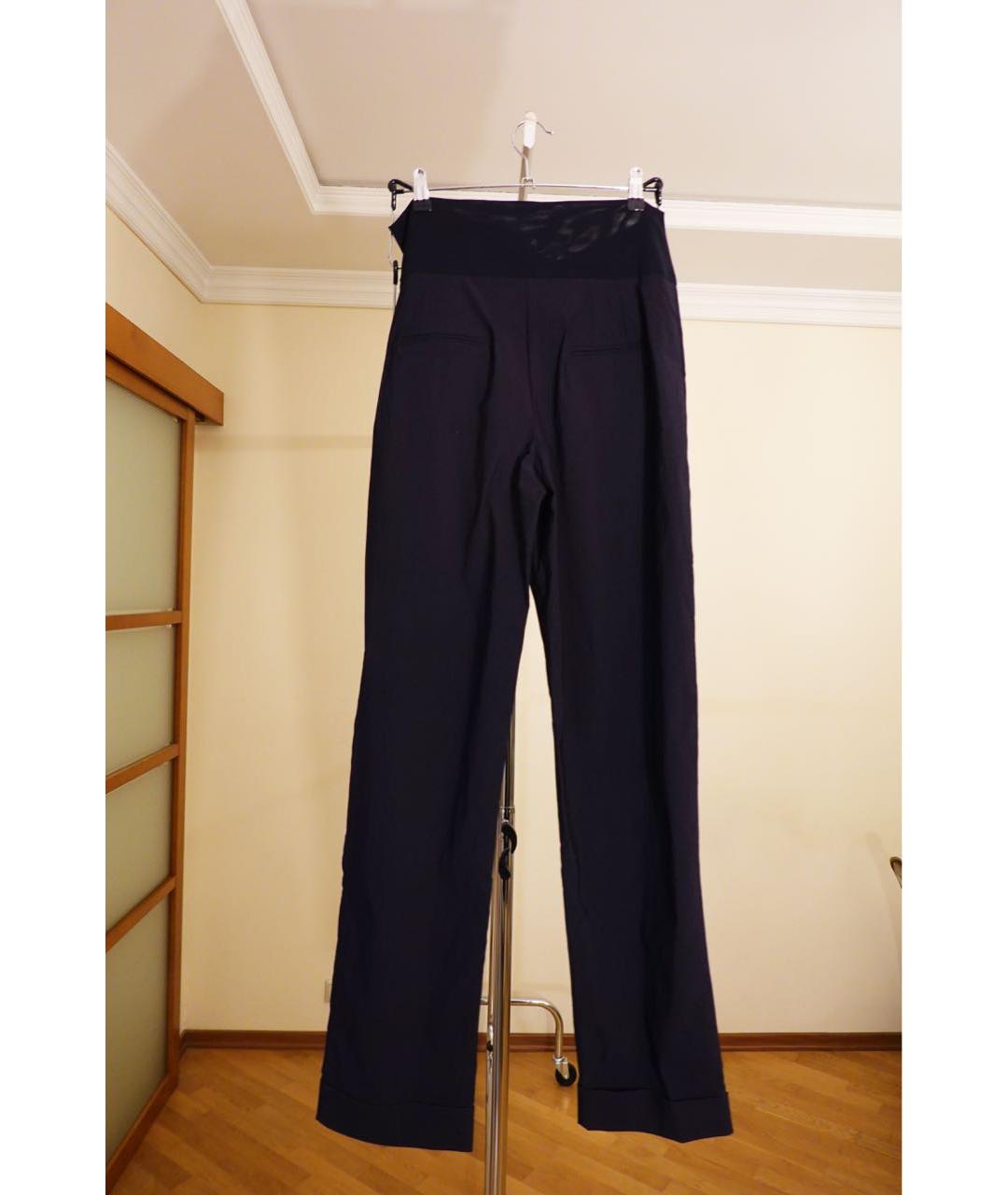 LIVIANA CONTI Черные вискозные прямые брюки, фото 2