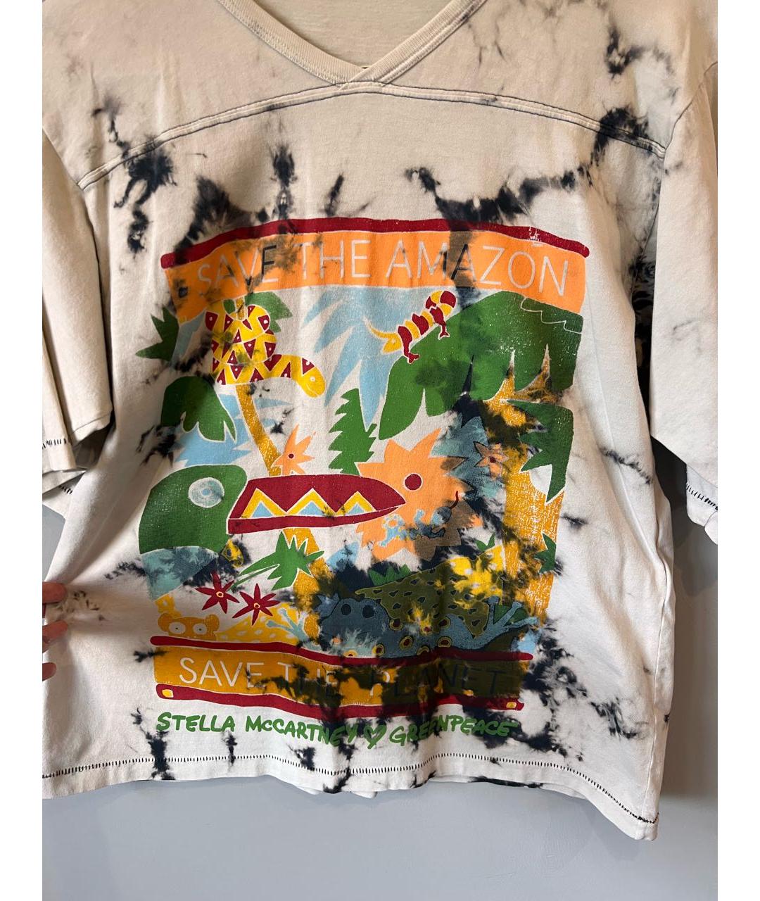 STELLA MCCARTNEY Мульти хлопковая футболка, фото 4