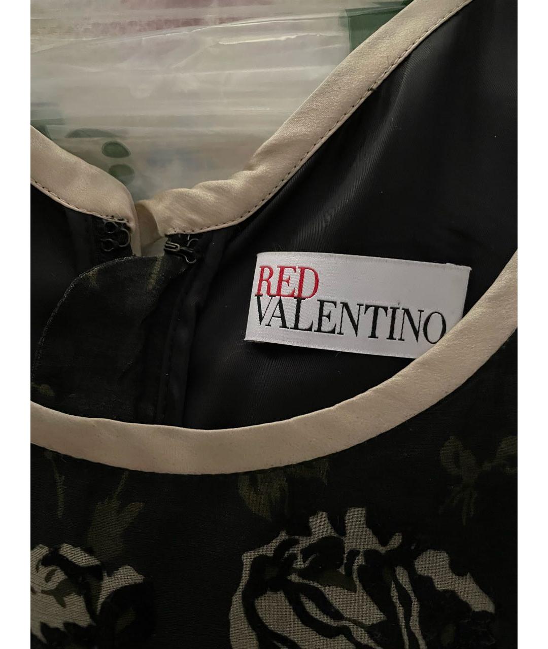 RED VALENTINO Черное коктейльное платье, фото 3