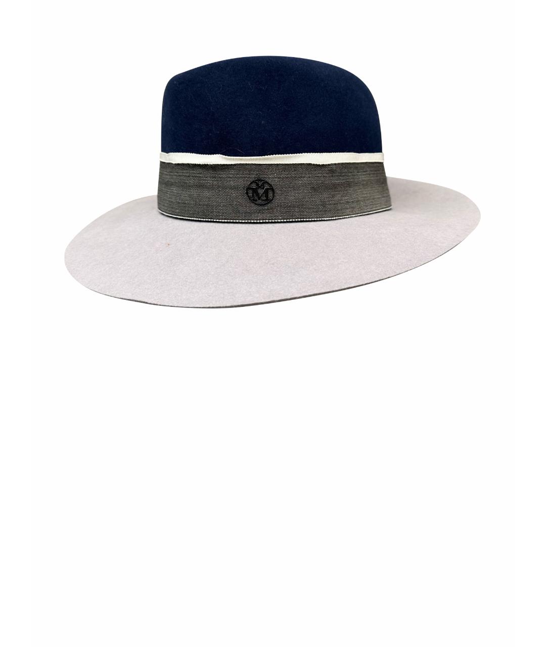 MAISON MICHEL Серая шерстяная шляпа, фото 1