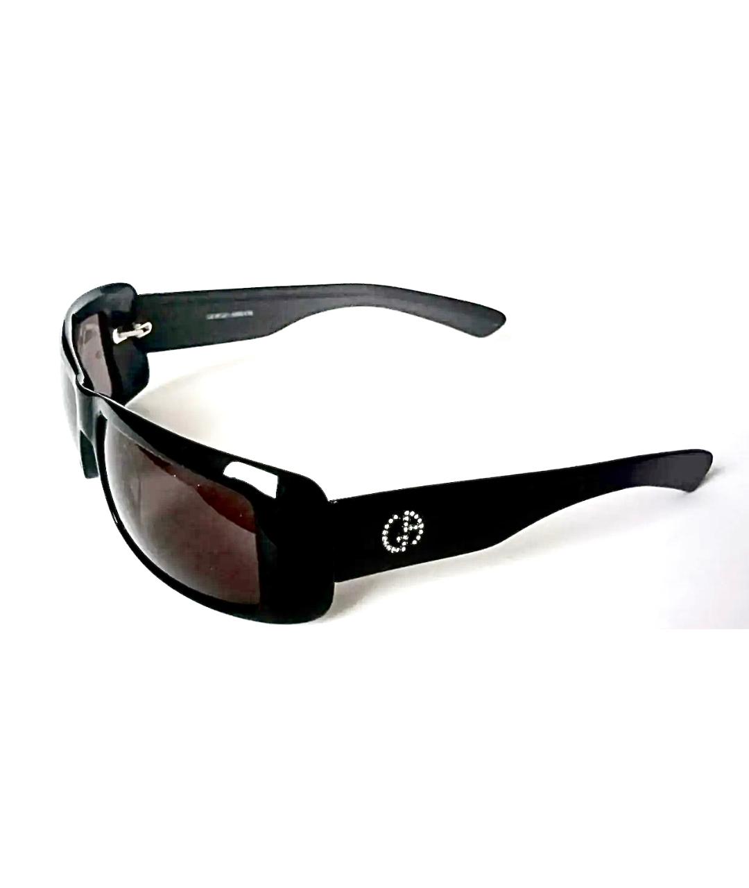 GIORGIO ARMANI VINTAGE Черные пластиковые солнцезащитные очки, фото 3