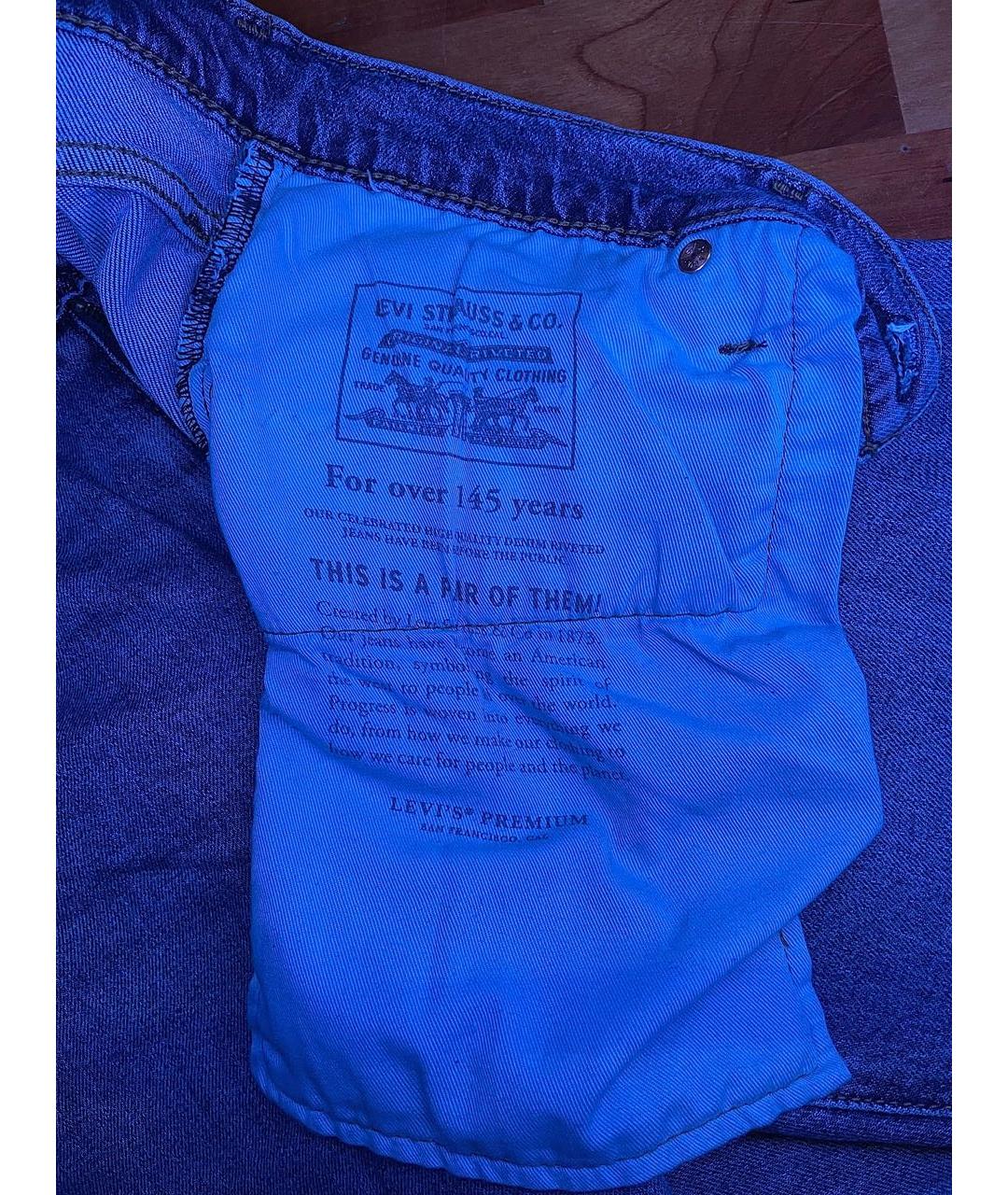 LEVI'S Синие хлопко-лиоцелловые джинсы скинни, фото 7