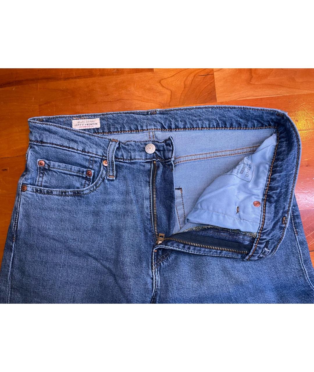 LEVI'S Синие хлопко-лиоцелловые джинсы скинни, фото 4