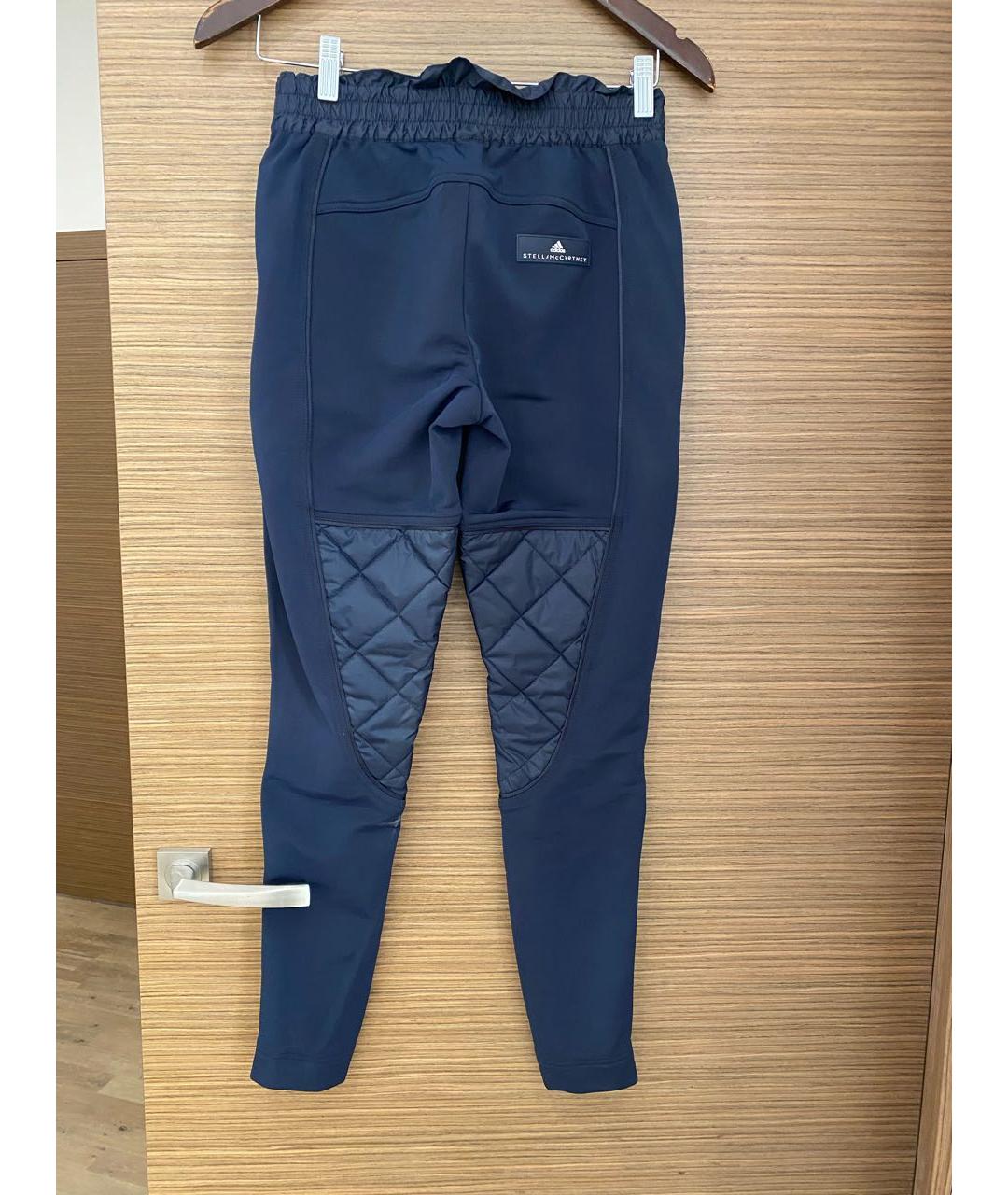ADIDAS BY STELLA MCCARTNEY Темно-синие полиэстеровые спортивные брюки и шорты, фото 2