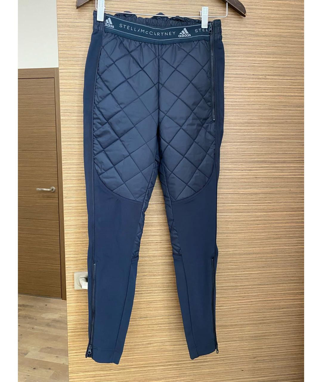 ADIDAS BY STELLA MCCARTNEY Темно-синие полиэстеровые спортивные брюки и шорты, фото 7