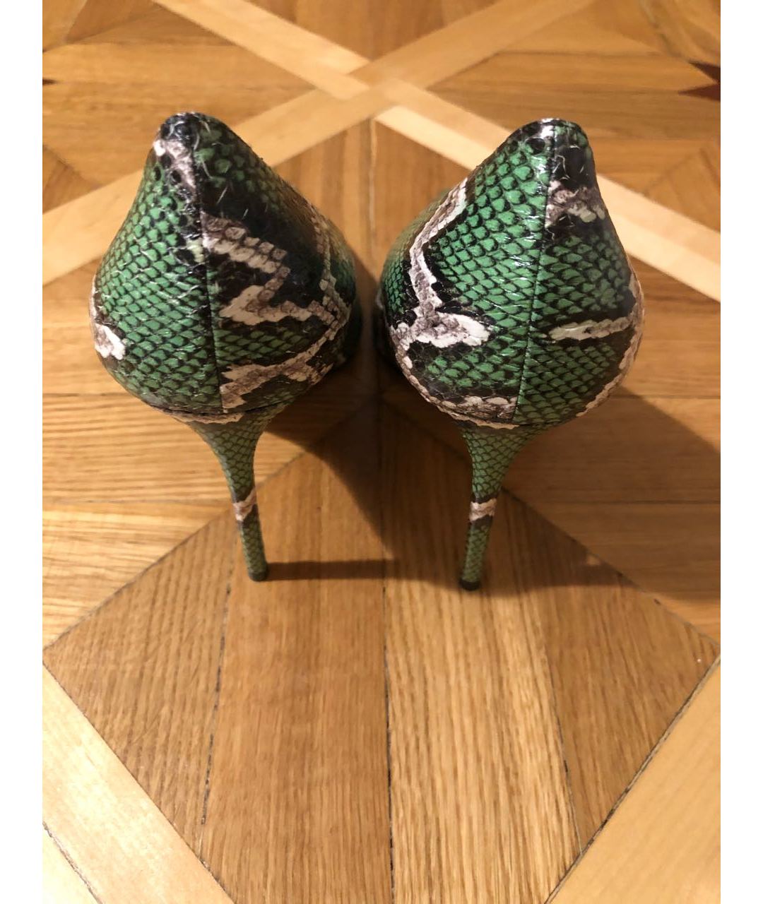 AQUAZZURA Зеленые кожаные туфли, фото 4