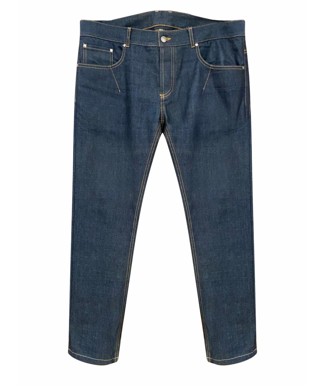 Les Hommes Синие хлопковые прямые джинсы, фото 1