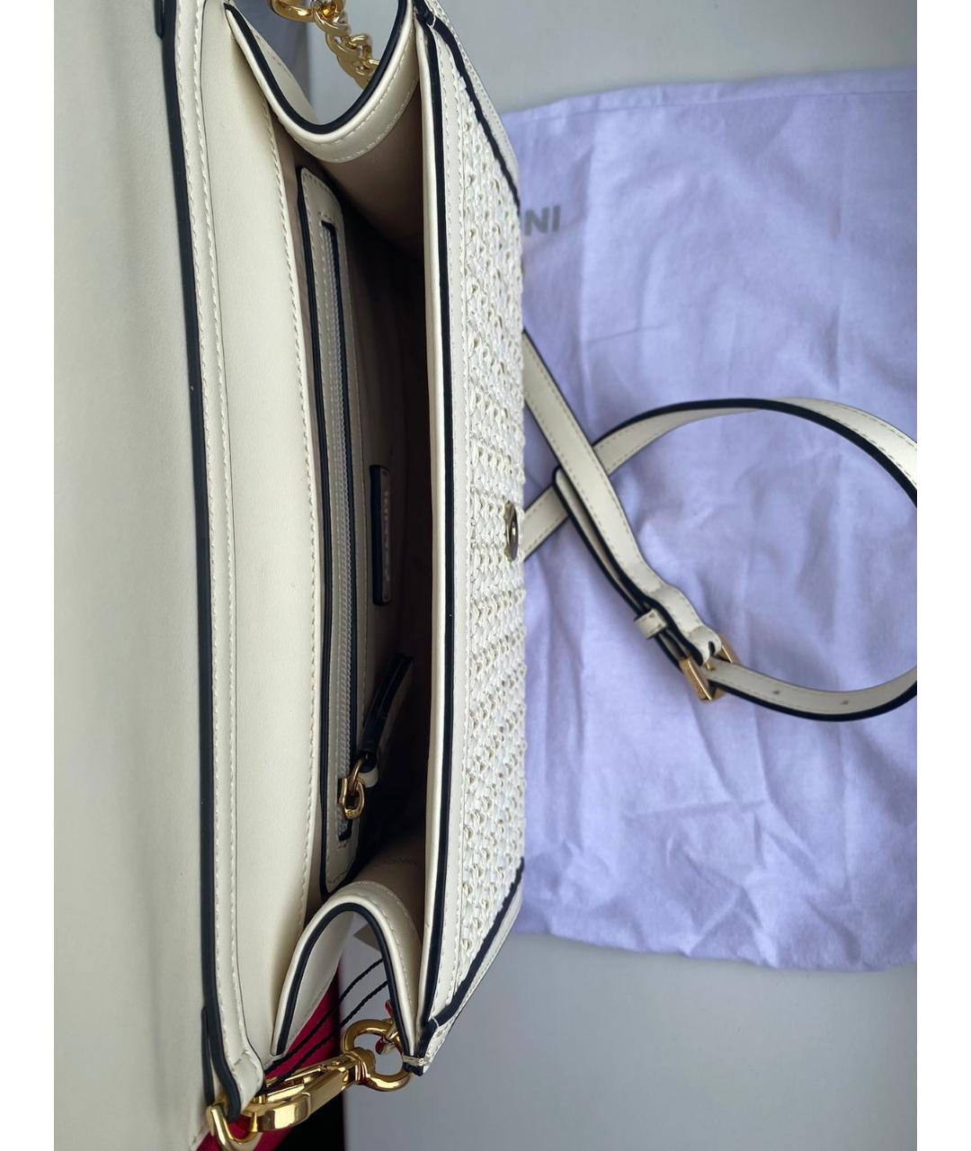 POLLINI Бежевая сумка через плечо из искусственной кожи, фото 5