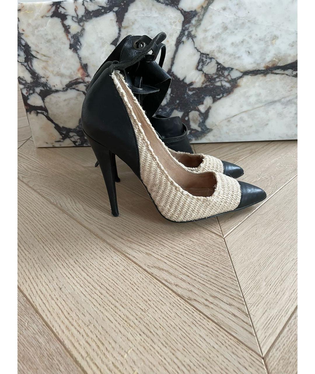 ISABEL MARANT Бежевые кожаные туфли, фото 4