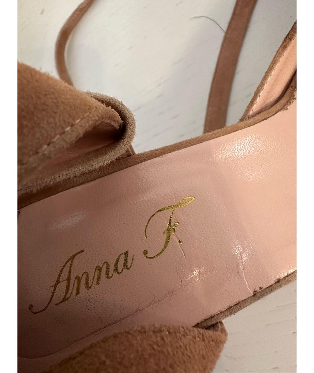 ANNA F. Розовые замшевые туфли, фото 6