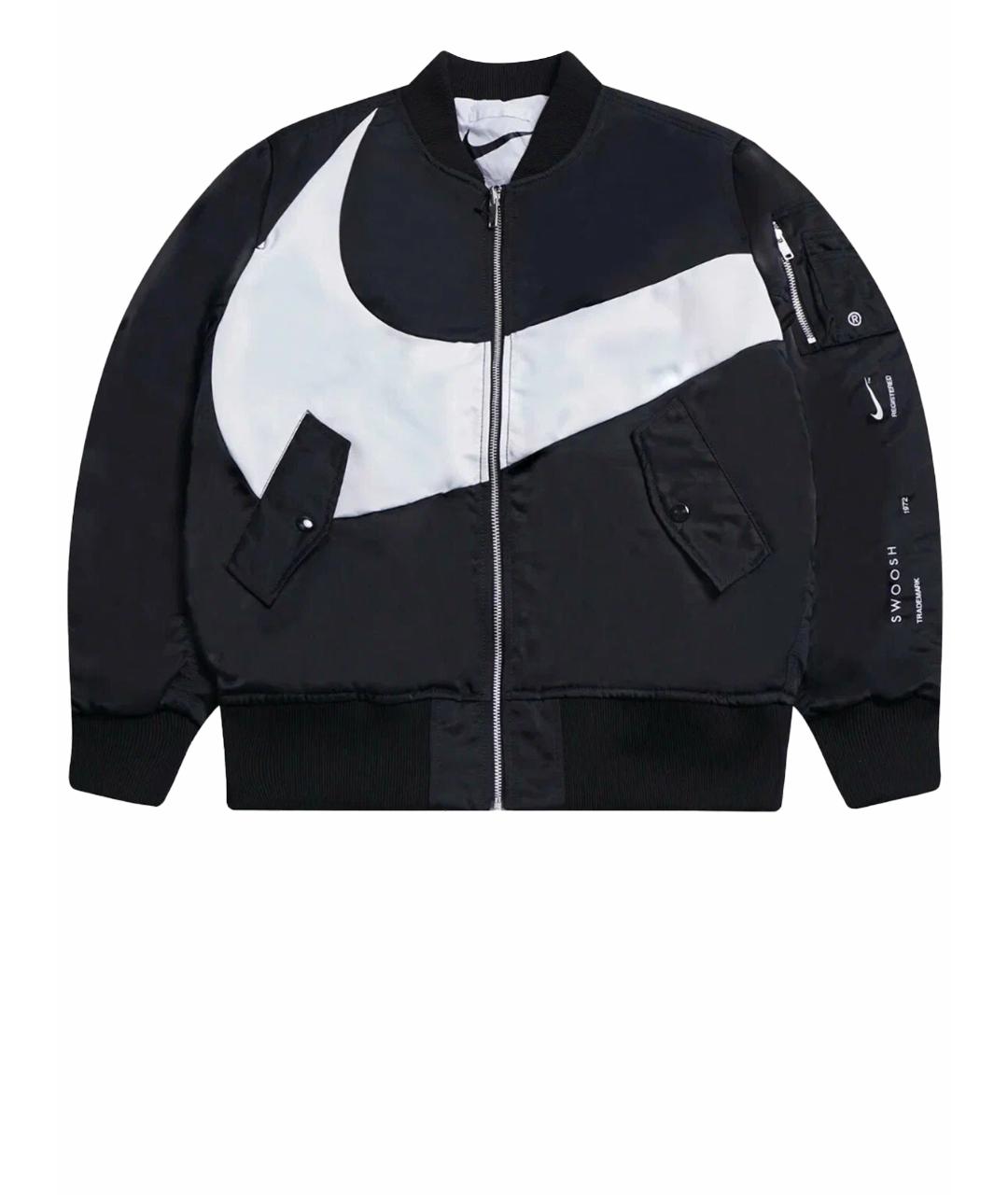 NIKE Черная полиэстеровая куртка, фото 1