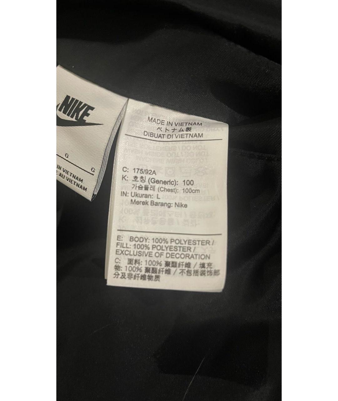 NIKE Черная полиэстеровая куртка, фото 8