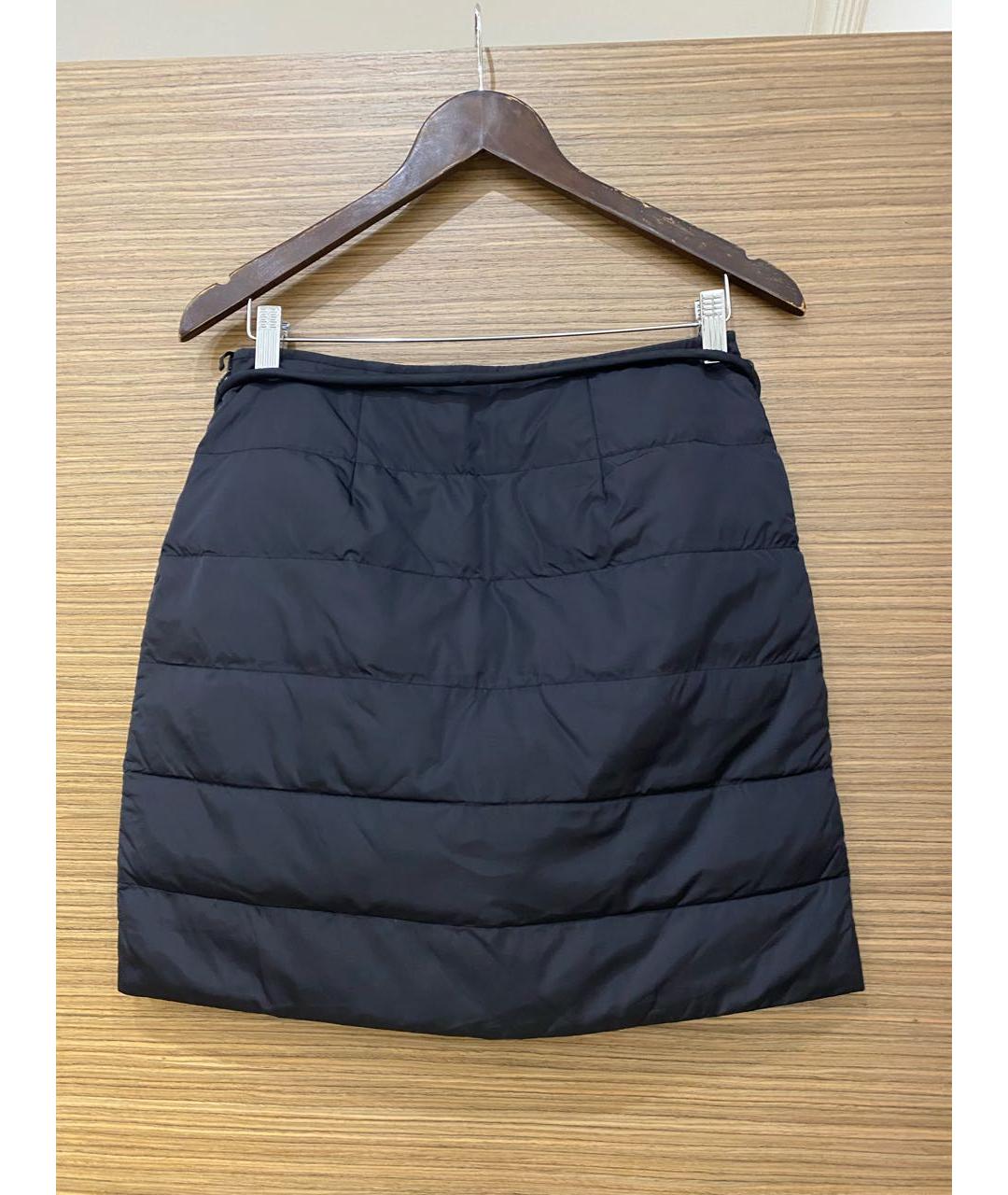 WEEKEND MAX MARA Черная полиэстеровая юбка мини, фото 2