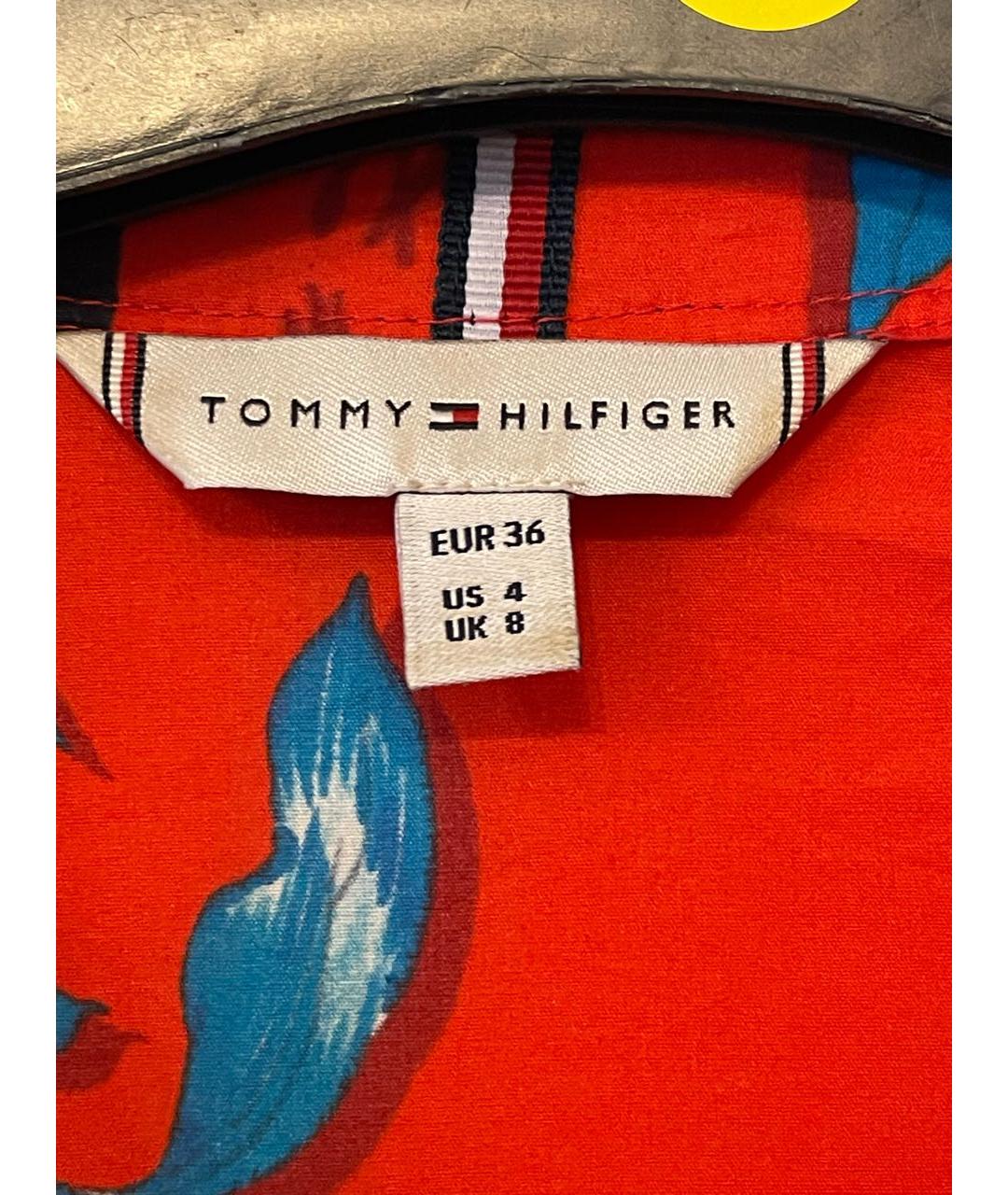 TOMMY HILFIGER Мульти хлопковое повседневное платье, фото 3