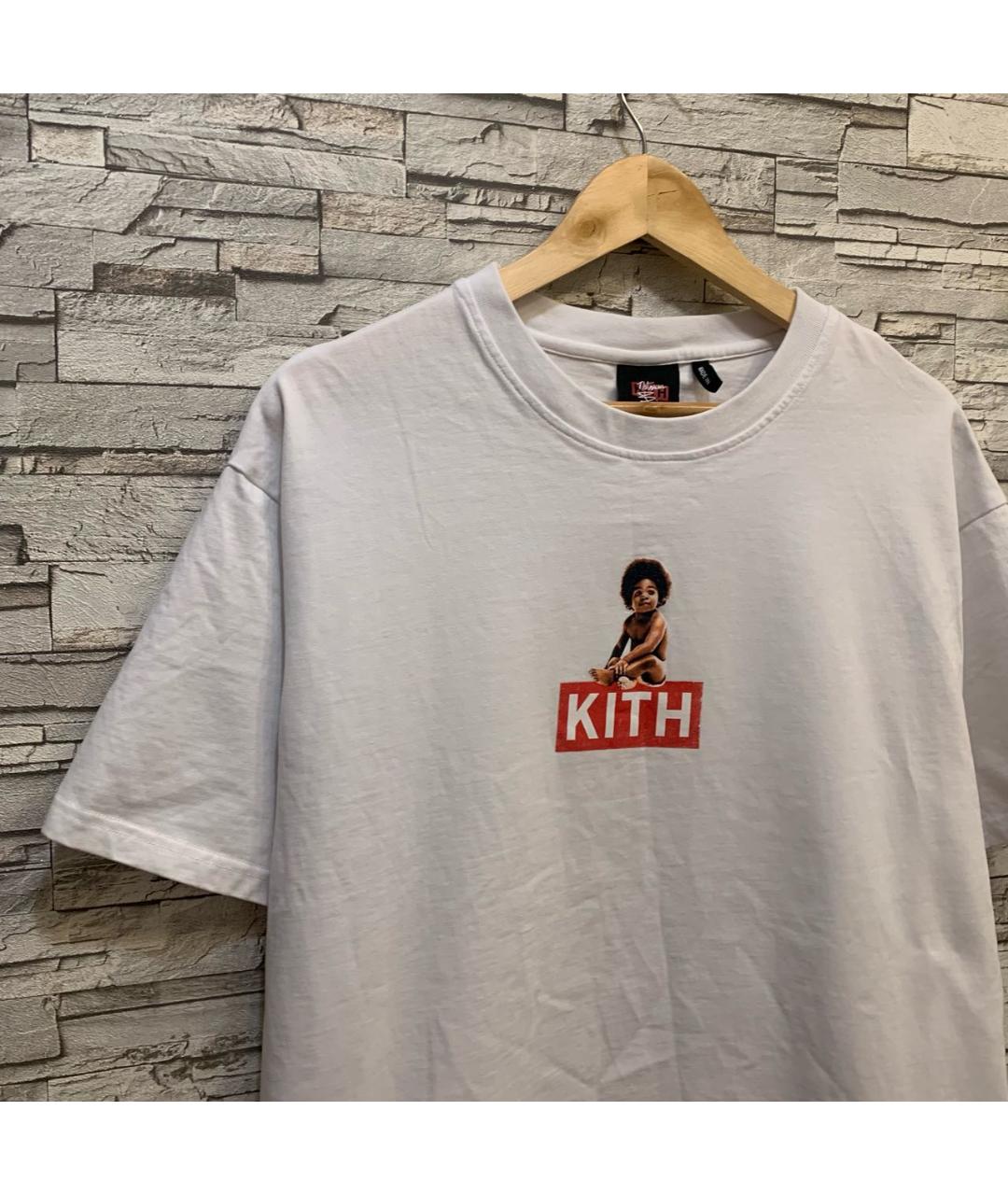 KITH Белая хлопковая футболка, фото 2