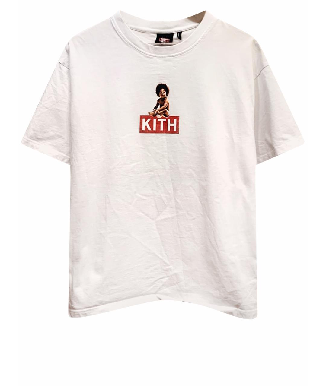 KITH Белая хлопковая футболка, фото 1