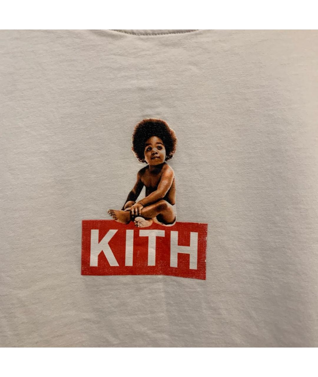 KITH Белая хлопковая футболка, фото 4