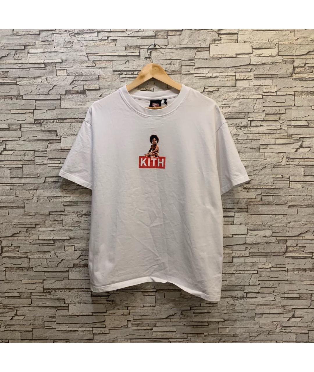 KITH Белая хлопковая футболка, фото 9