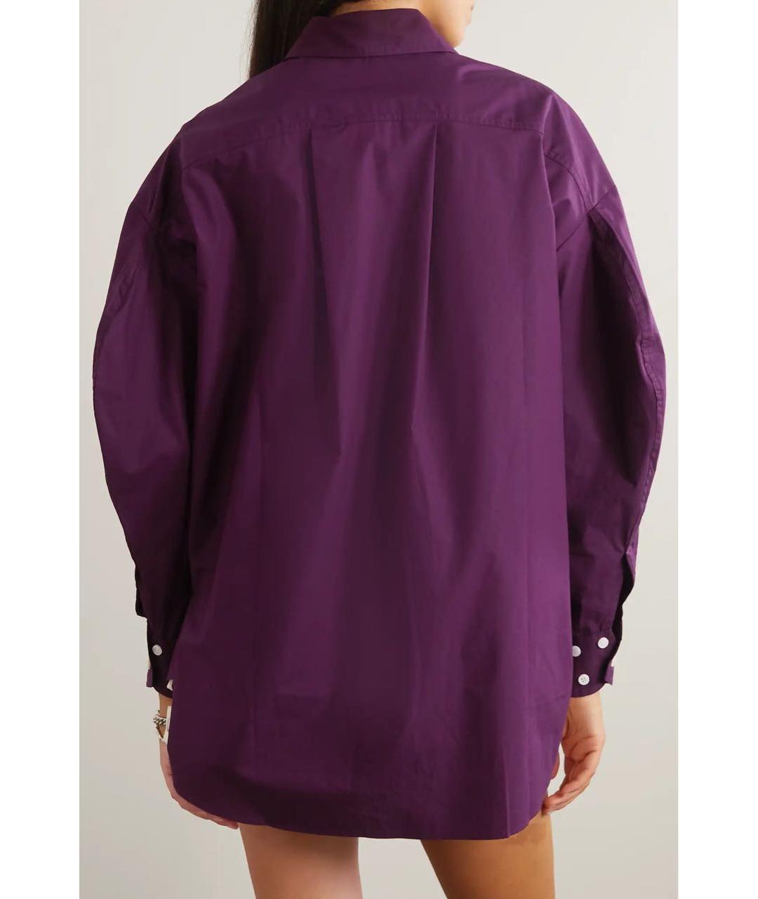 THE FRANKIE SHOP Фиолетовая хлопковая рубашка, фото 3