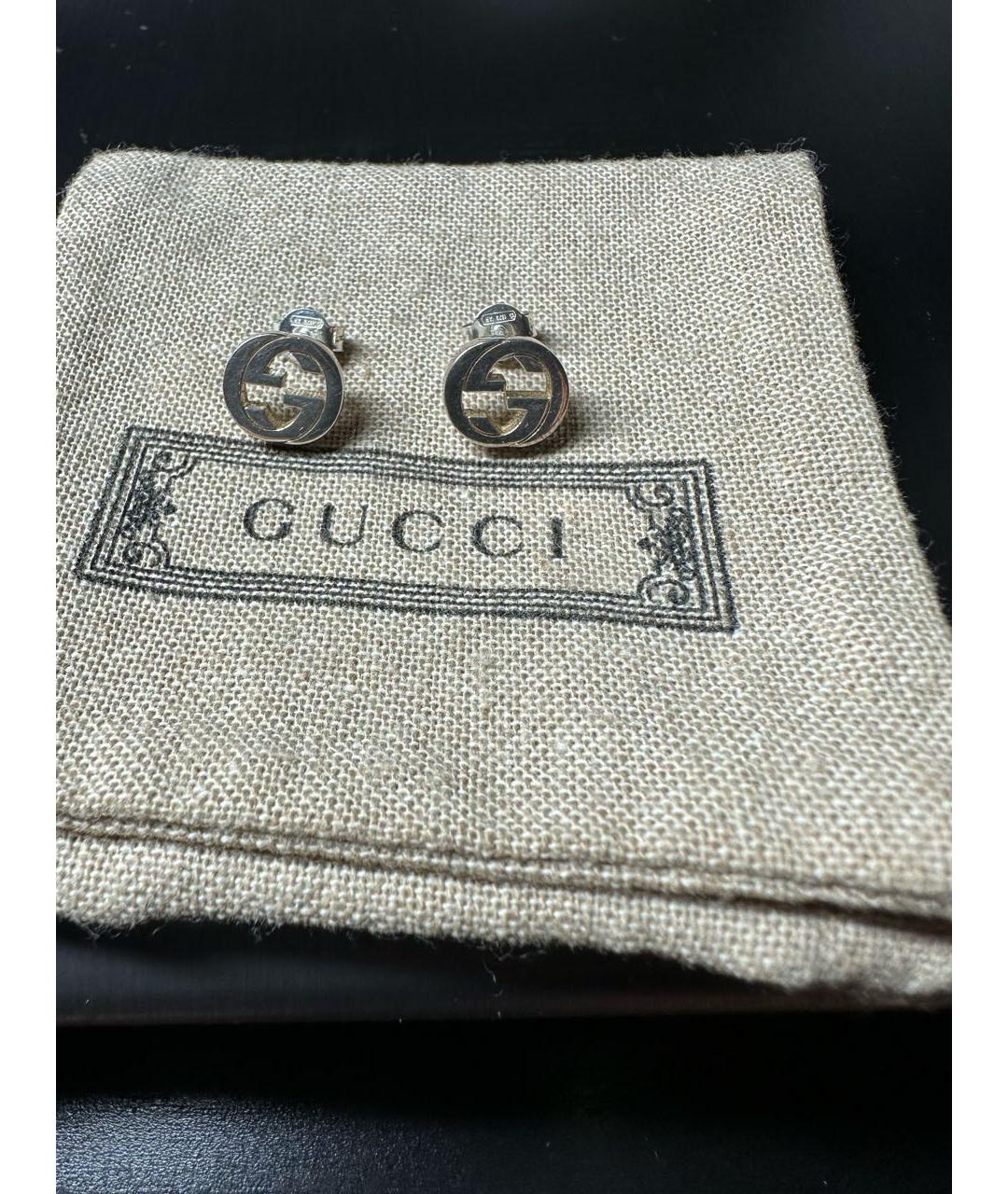 GUCCI Серебряные серебряные серьги, фото 2