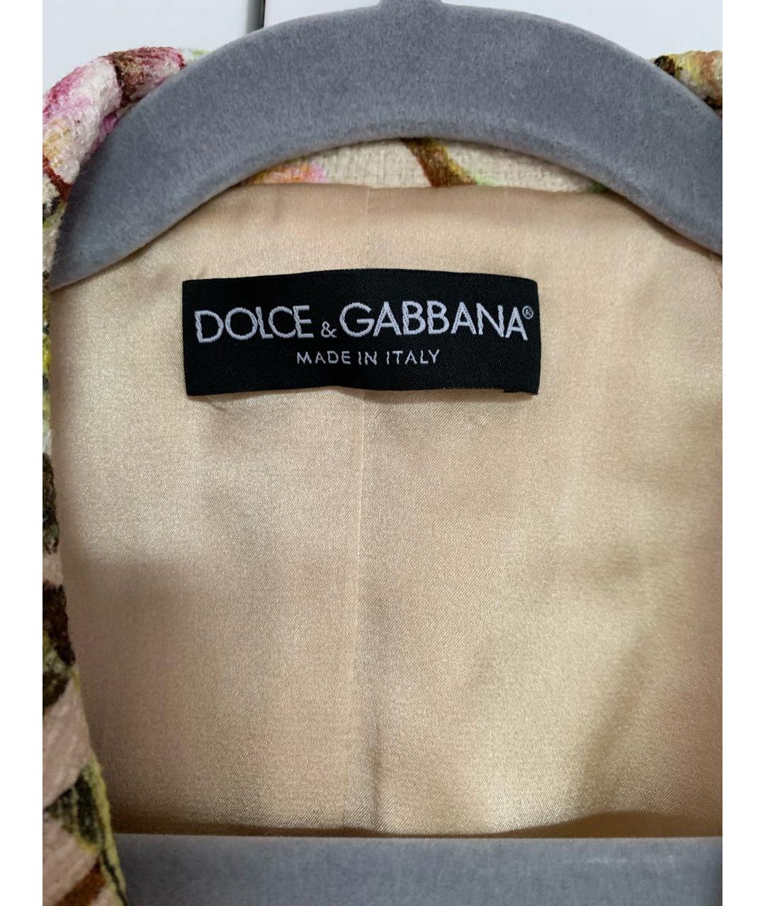 DOLCE&GABBANA Мульти хлопковый жакет/пиджак, фото 3