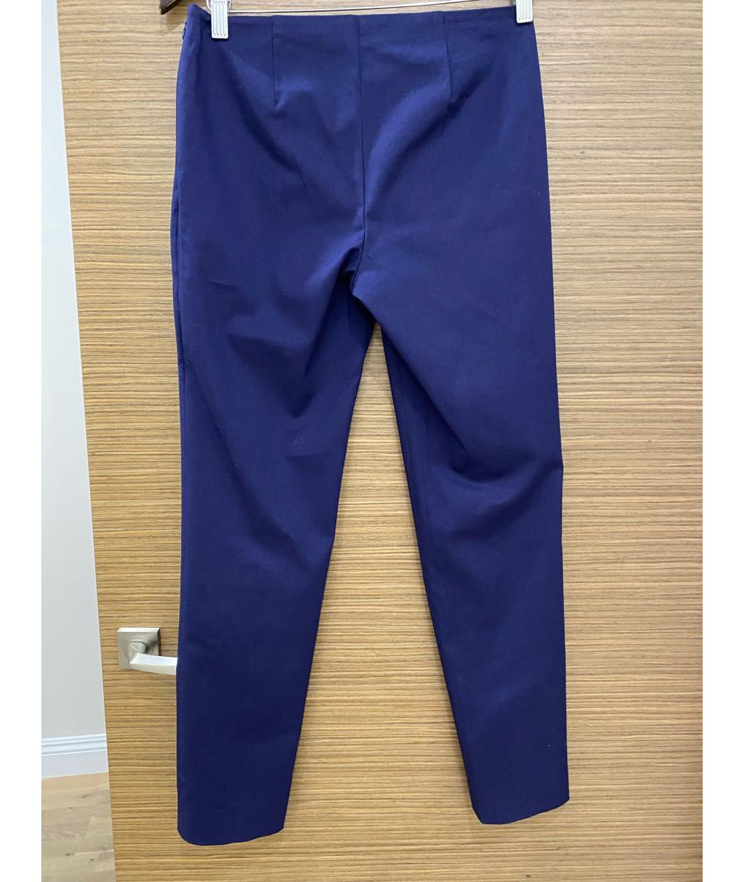 JIL SANDER NAVY Темно-синие хлопковые брюки узкие, фото 2