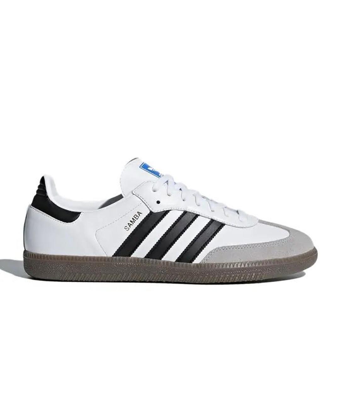 ADIDAS Белые кожаные кроссовки, фото 9
