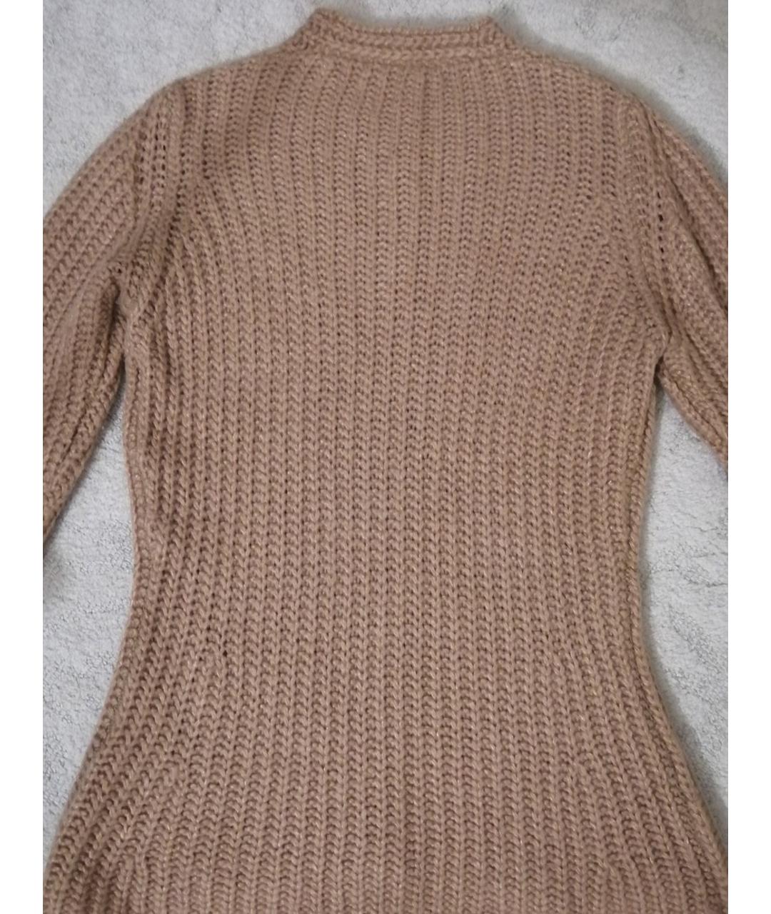 LUISA CERANO Коричневый шерстяной джемпер / свитер, фото 3