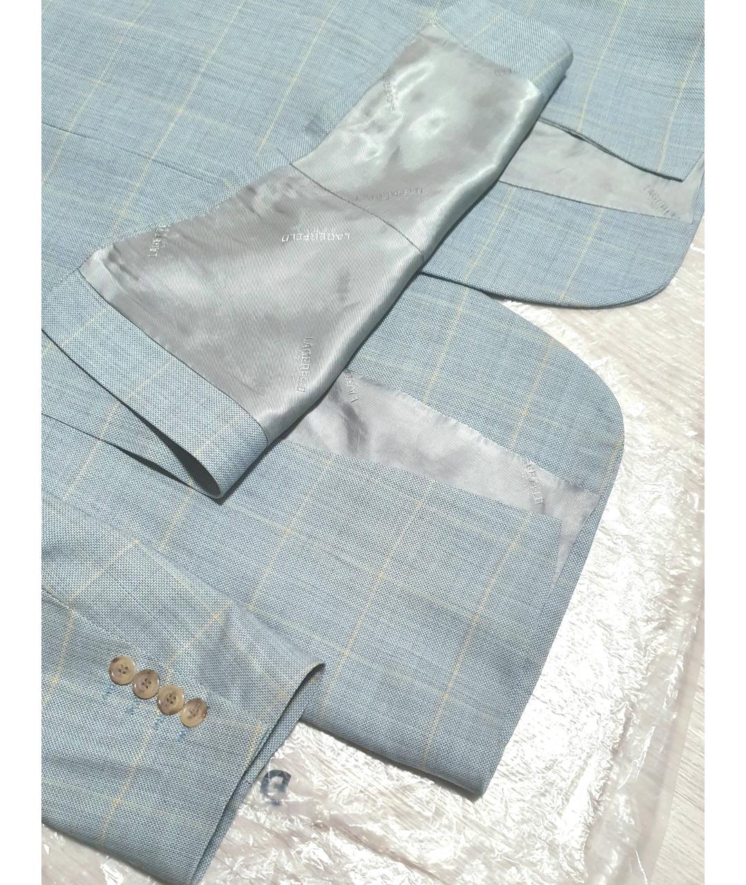 KARL LAGERFELD Голубой шерстяной пиджак, фото 4