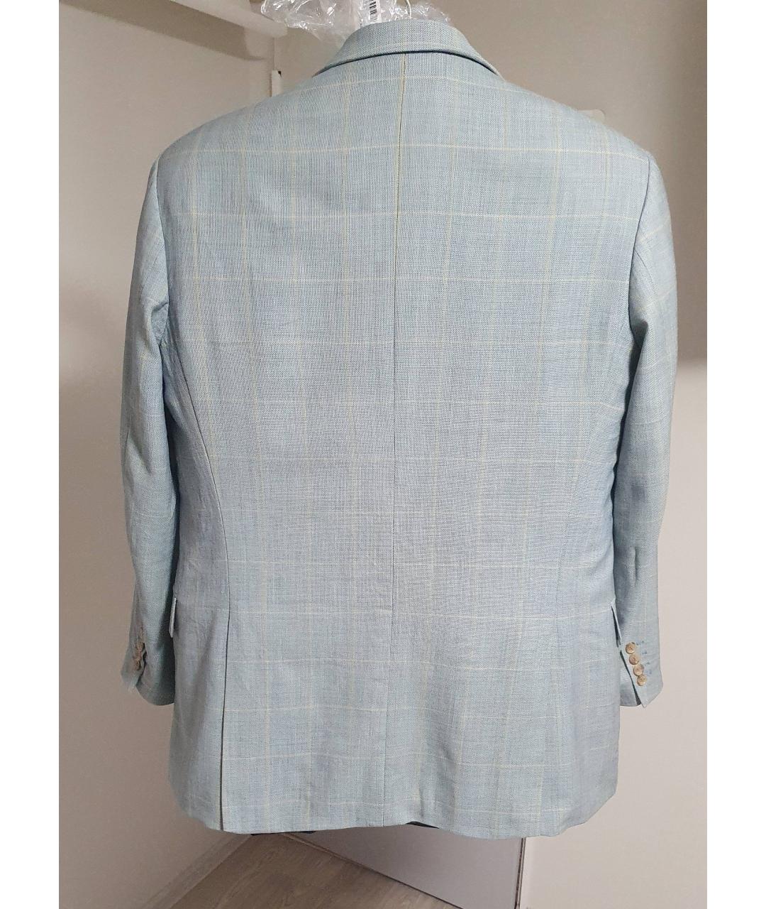 KARL LAGERFELD Голубой шерстяной пиджак, фото 2