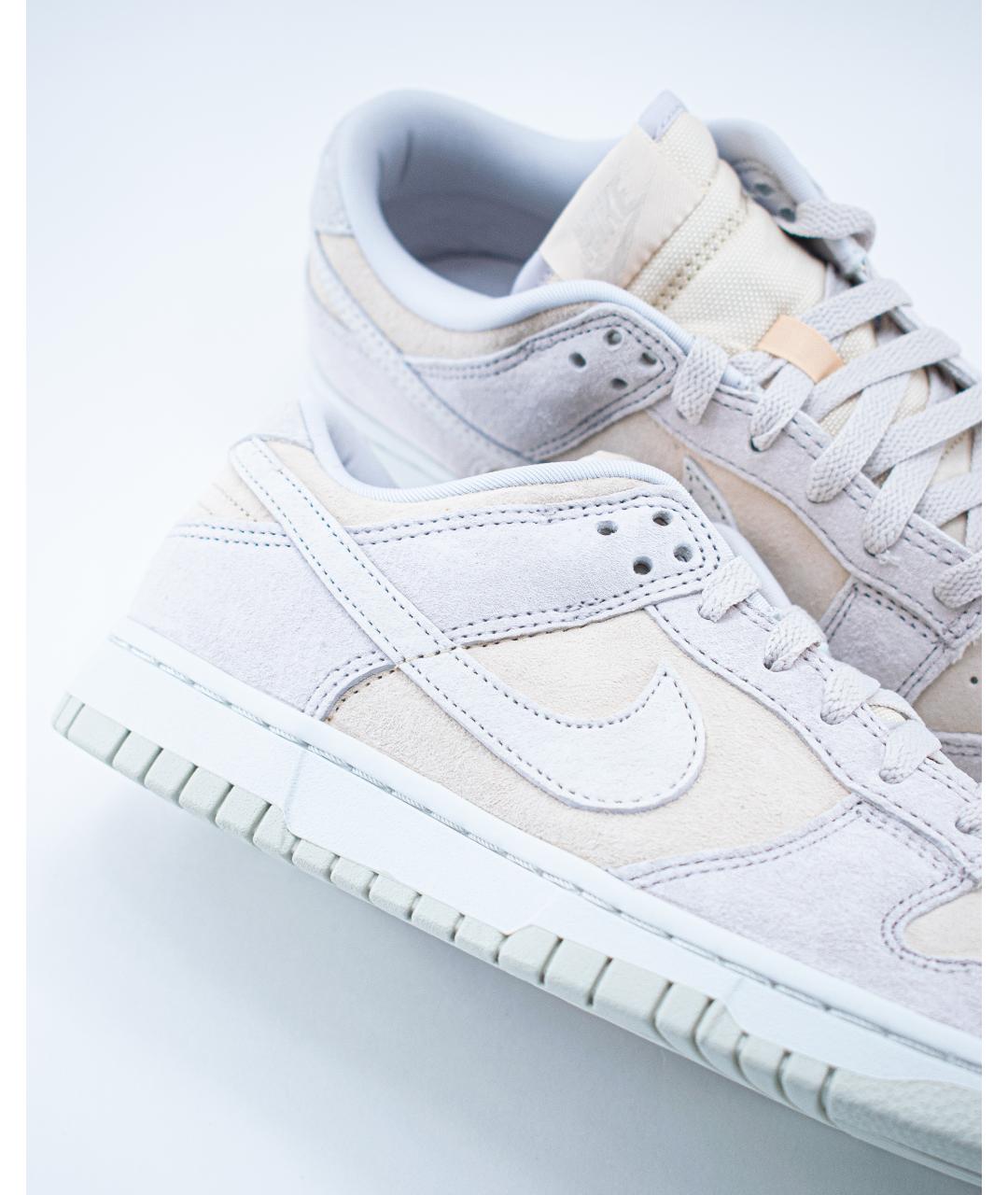 NIKE Бежевые замшевые низкие кроссовки / кеды, фото 3