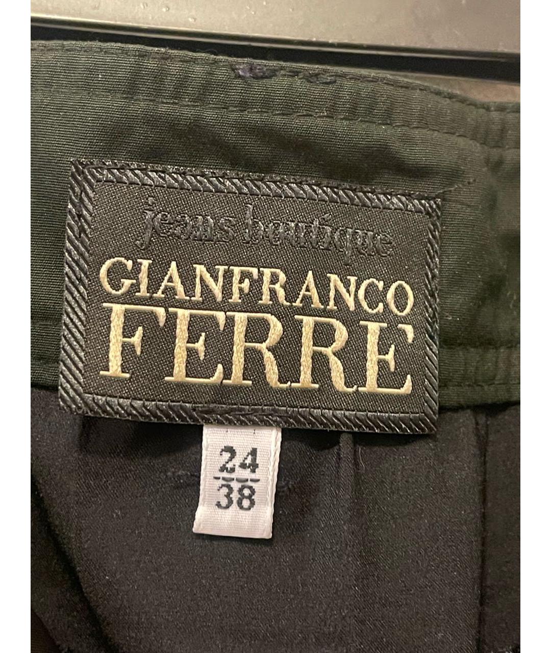 GIANFRANCO FERRE Черная полиэстеровая юбка макси, фото 3