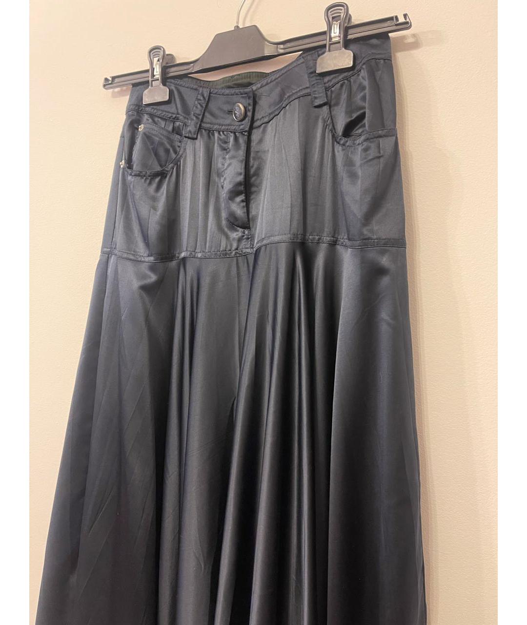 GIANFRANCO FERRE Черная полиэстеровая юбка макси, фото 4