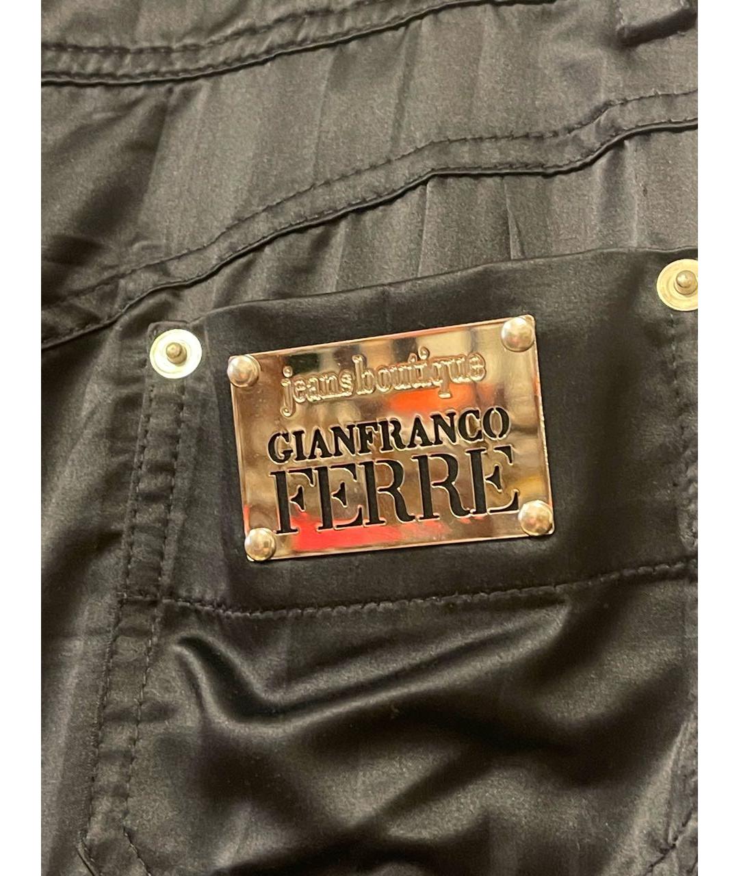 GIANFRANCO FERRE Черная полиэстеровая юбка макси, фото 5